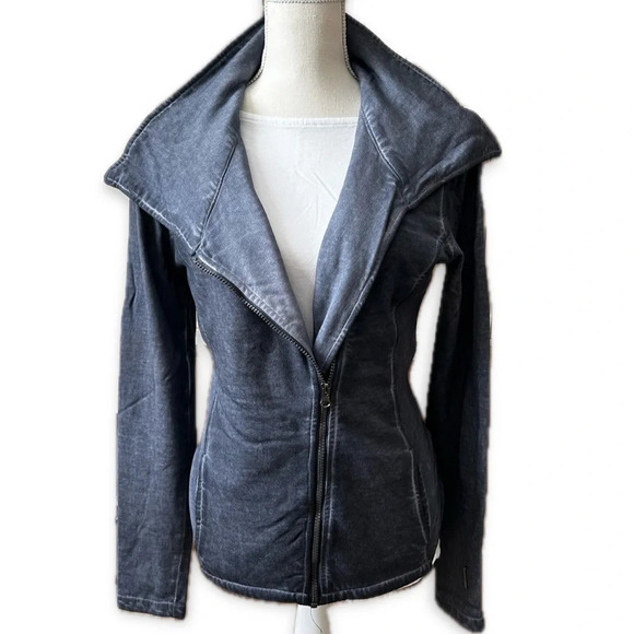 Mondetta Stretch Knit Moto Jacket - Picture 1 of 11